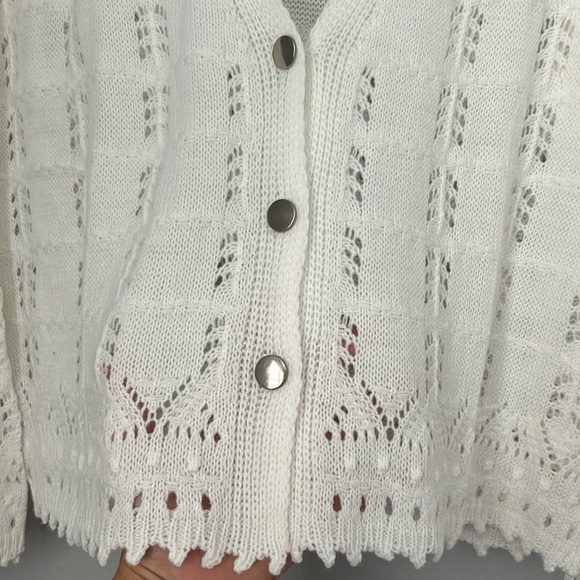 CCK STYLE WHITE SWEATER XL - Picture 2 of 3